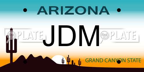 JDM Arizona License Plate