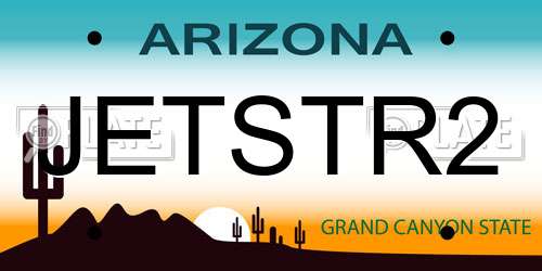 JETSTR2 Arizona License Plate