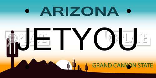 JETYOU Arizona License Plate