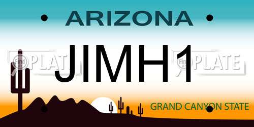 JIMH1 Arizona License Plate