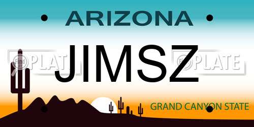 JIMSZ Arizona License Plate