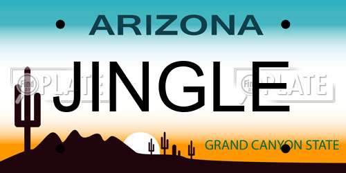 JINGLE Arizona License Plate