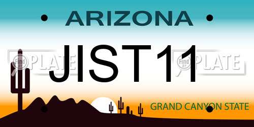 JIST11 Arizona License Plate