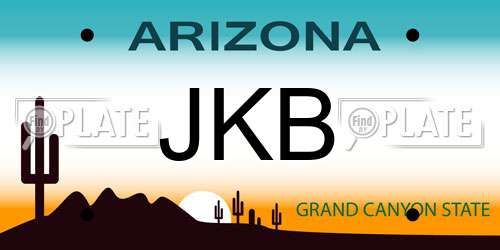 JKB Arizona License Plate