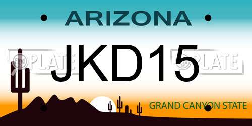 JKD15 Arizona License Plate