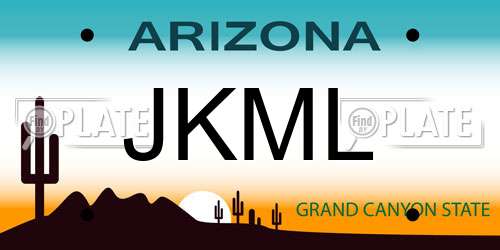 JKML Arizona License Plate