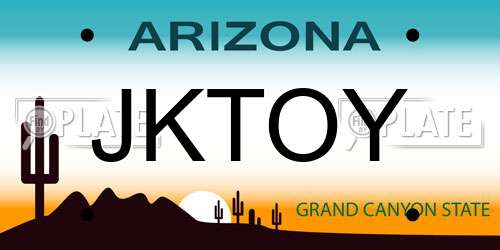 JKTOY Arizona License Plate