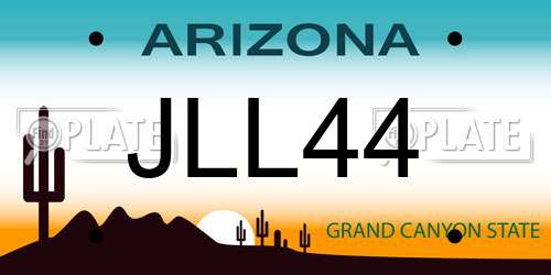 JLL44 Arizona License Plate