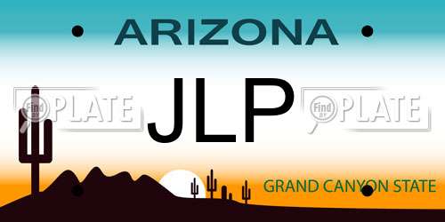 JLP Arizona License Plate