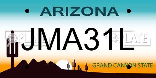 JMA31L Arizona License Plate