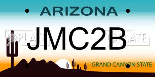 JMC2B Arizona License Plate