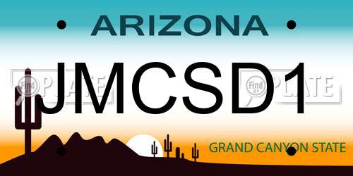 JMCSD1 Arizona License Plate