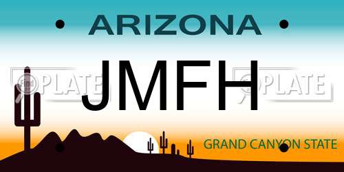 JMFH Arizona License Plate