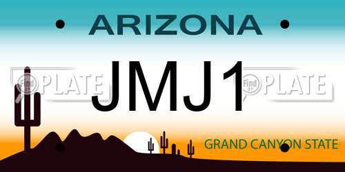 JMJ1 Arizona License Plate