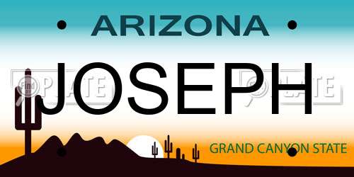 JOSEPH Arizona License Plate