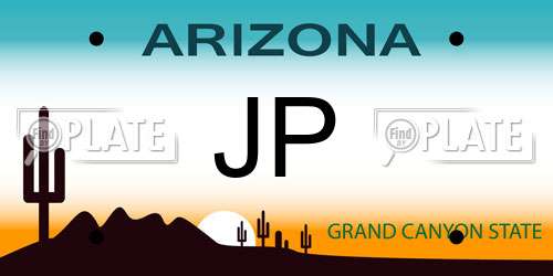 JP Arizona License Plate