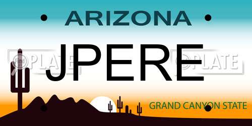 JPERE Arizona License Plate