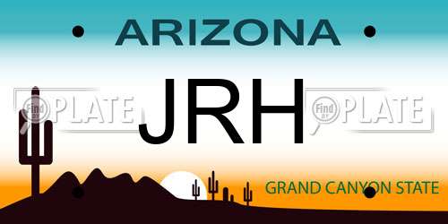 JRH Arizona License Plate