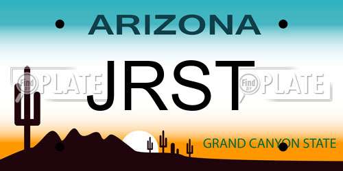 JRST Arizona License Plate