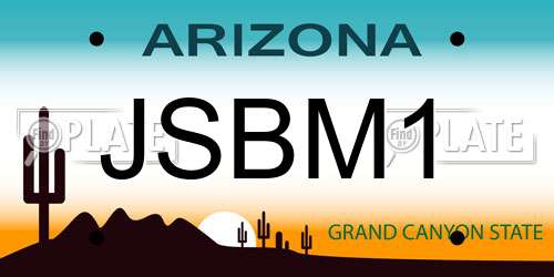 JSBM1 Arizona License Plate