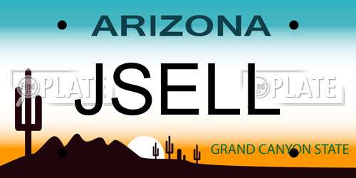 JSELL Arizona License Plate