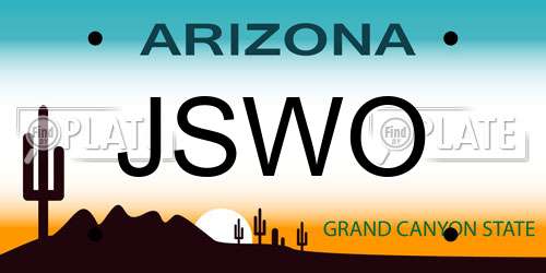 JSWO Arizona License Plate