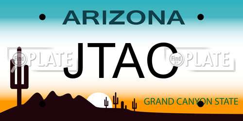 JTAC Arizona License Plate