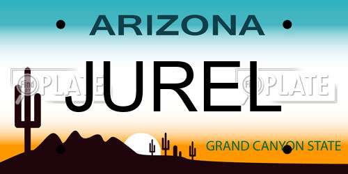 JUREL Arizona License Plate