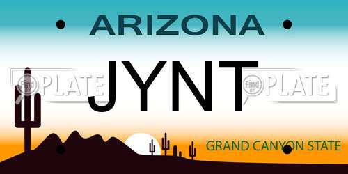JYNT Arizona License Plate