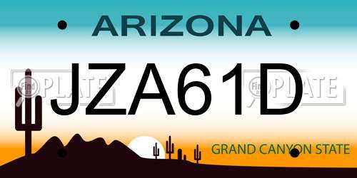 JZA61D Arizona License Plate