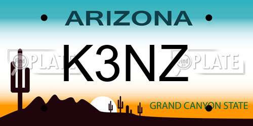 K3NZ Arizona License Plate
