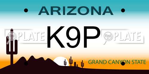 K9P Arizona License Plate