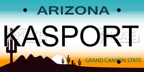KASPORT Arizona License Plate