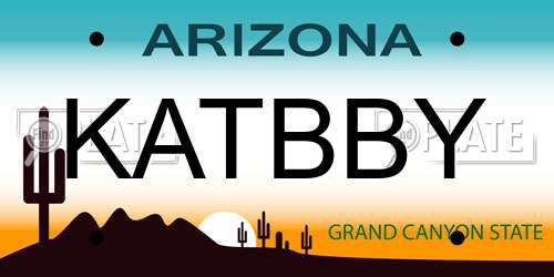 KATBBY Arizona License Plate