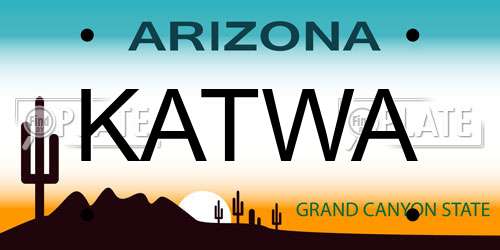 KATWA Arizona License Plate
