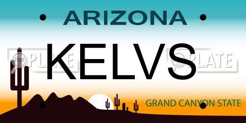 KELVS Arizona License Plate