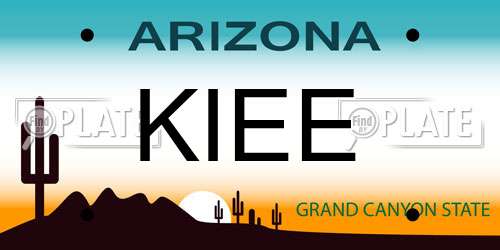 KIEE Arizona License Plate