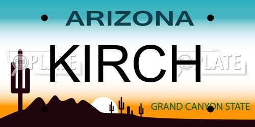 KIRCH Arizona License Plate