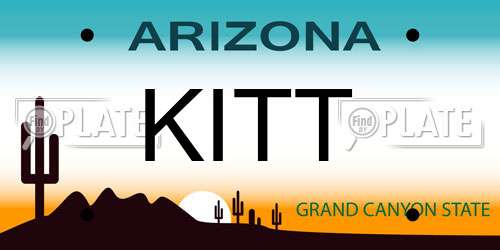 KITT Arizona License Plate
