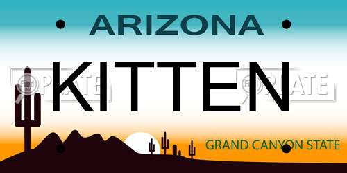 KITTEN Arizona License Plate