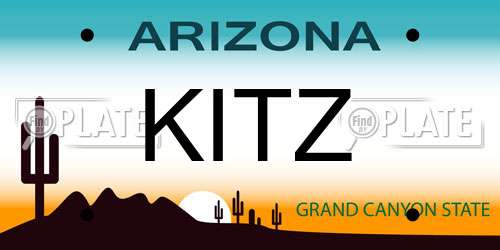 KITZ Arizona License Plate
