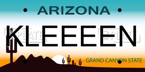 KLEEEEN Arizona License Plate