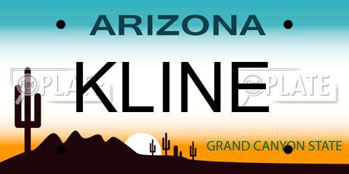 KLINE Arizona License Plate