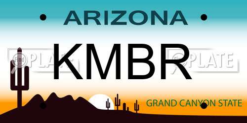 KMBR Arizona License Plate
