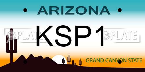 KSP1 Arizona License Plate