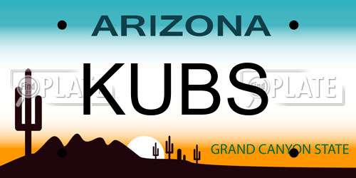 KUBS Arizona License Plate