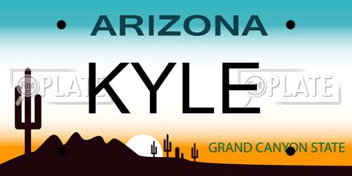 KYLE Arizona License Plate