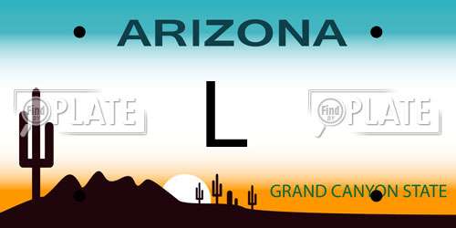 L Arizona License Plate