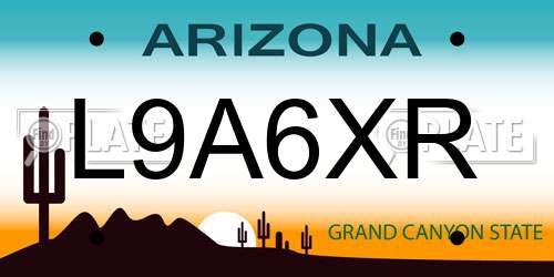 L9A6XR Arizona License Plate