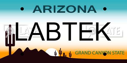 LABTEK Arizona License Plate